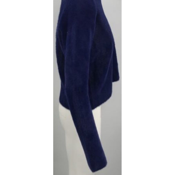 Twinset blue nylon & rayon fuzzy sweater size XS - Picture 3 of 5